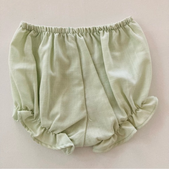 Vintage Bryan Baby Girl 18 Months Sage Green Tulle Dress Diaper Cover Set - Picture 3 of 8